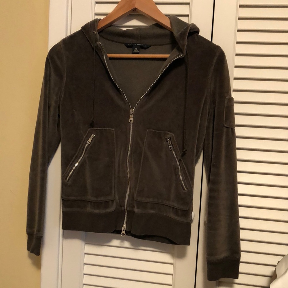 Banana Republic velour hoodie xs